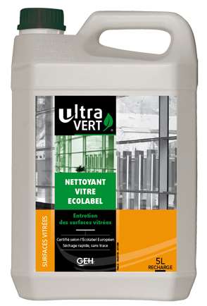ULTRA VERT ECOLABEL SURFACES VITREES 5 L