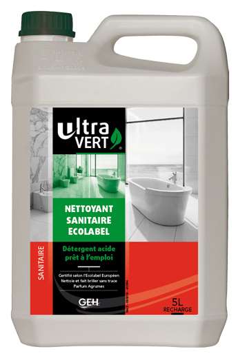 ULTRA VERT ECOLABEL NETTOYANT SANITAIRE 5 L