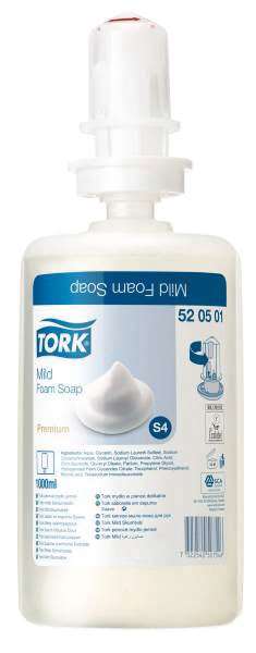 TORK SAVON MOUSSE DOUX ECOLABEL 6 X 1L