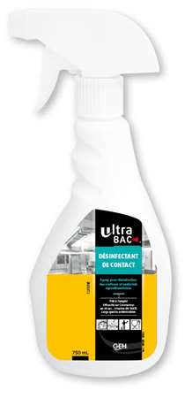 ULTRA BAC DESINFECTANT ALIMENTAIRE SANS RINCAGE 750 ML