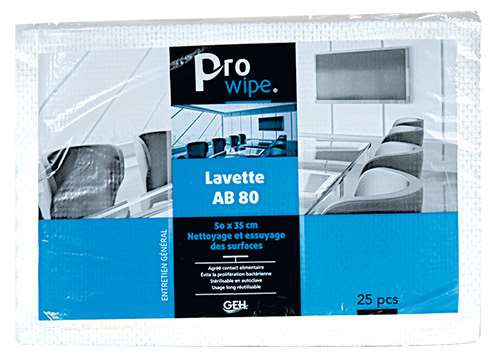 PRO WIPE LAVETTE AB 80 BLANCHE LES 25