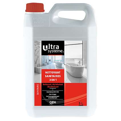 ULTRA SYSTEME SANITAIRE VIRUCIDE 3EN1 5 L