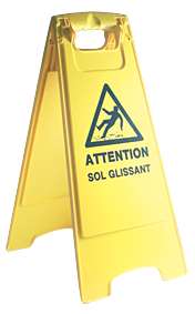 PANNEAU SECURITE "ATTENTION SOL GLISSANT"