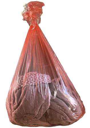 SAC LINGE HYDROSOLUBLE ROUGE LES 200