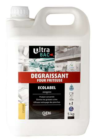 ULTRA BAC DEGRAISSANT FOUR FRITEUSE ECOLABEL 5 L