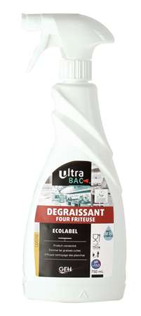 ULTRA BAC DEGRAISSANT FOUR FRITEUSE ECOLABEL 750 ML