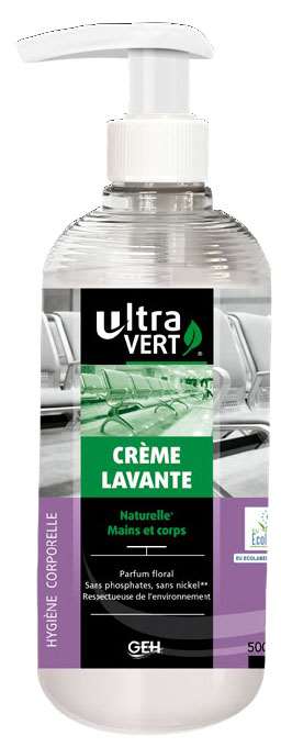 ULTRA VERT CREME LAVANTE ECOLABEL 12 X 500 ML