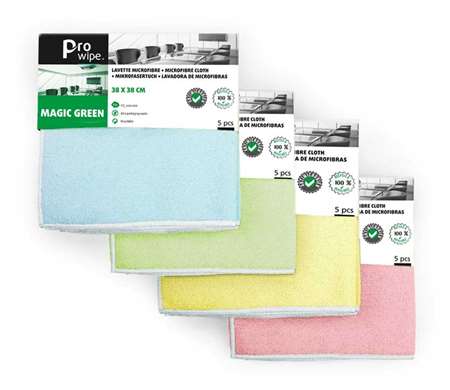 PRO WIPE LAVETTE MAGIC GREEN BLEU LES 20X5
