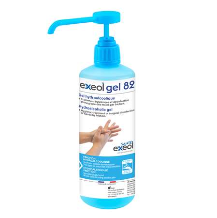 EXEOL GEL 82 HYDROALCOOLIQUE 12 X 500ML PPE