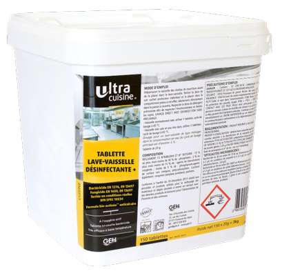 ULTRA CUSINE TABLETTE LV BACTERICIDE LES 150
